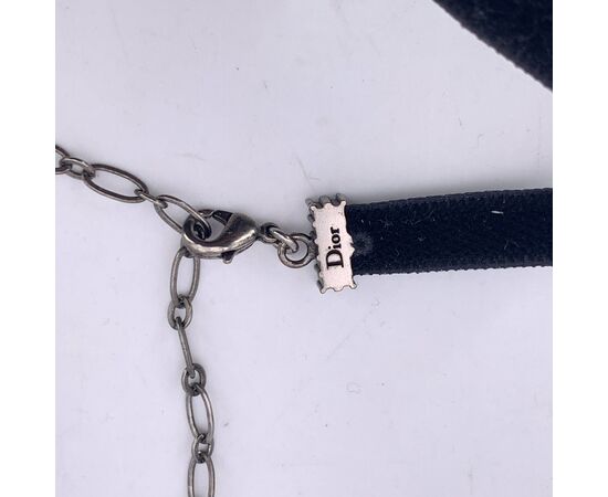 DIOR Collana in Tela Col. Nero J'adior