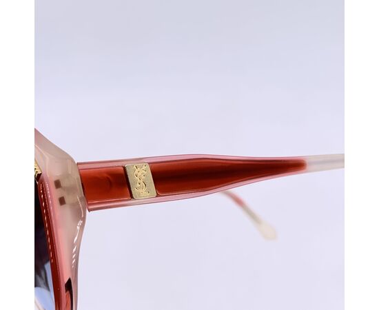 YVES SAINT LAURENT Occhiali da Sole Vintage in Acetato Col. Rosso