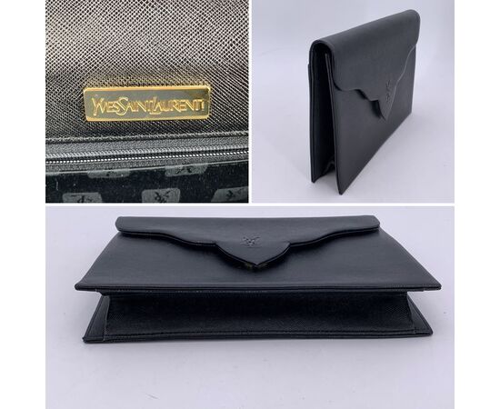YVES SAINT LAURENT Pochette Vintage in Pelle Col. Nero S