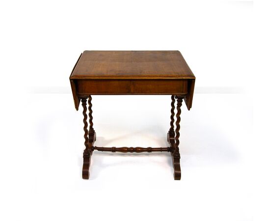Small mahogany flap desk, 19th century