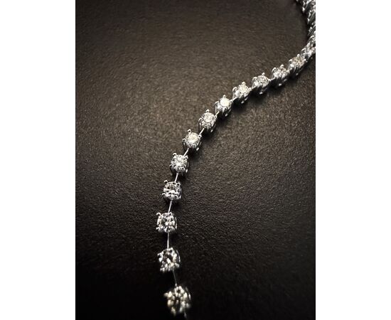 Bracciale  tennis  in  oro  bianco