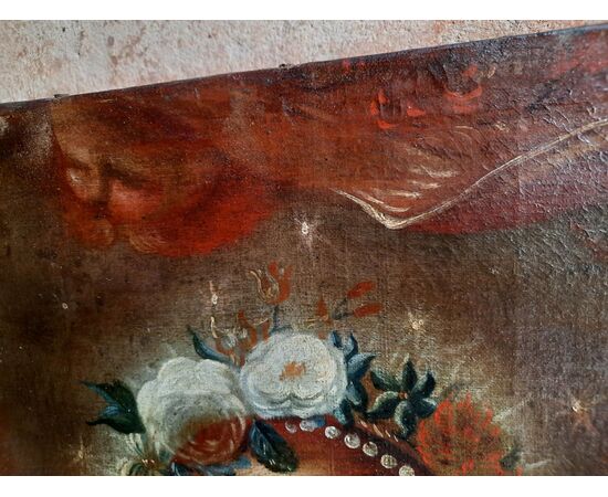 FIRMATO-SANTA ROSALIA VERGINE INFIORATA  PRIMA TELA