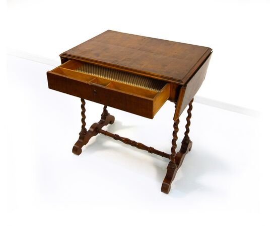 Small mahogany flap desk, 19th century