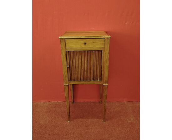 Cherry shutter bedside table