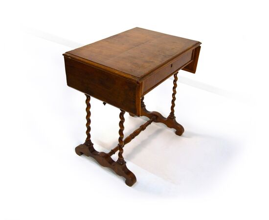 Small mahogany flap desk, 19th century