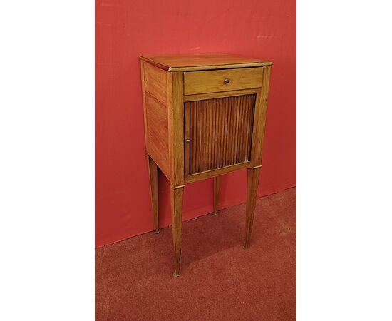 Cherry shutter bedside table