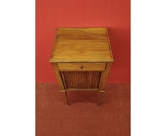 Cherry shutter bedside table