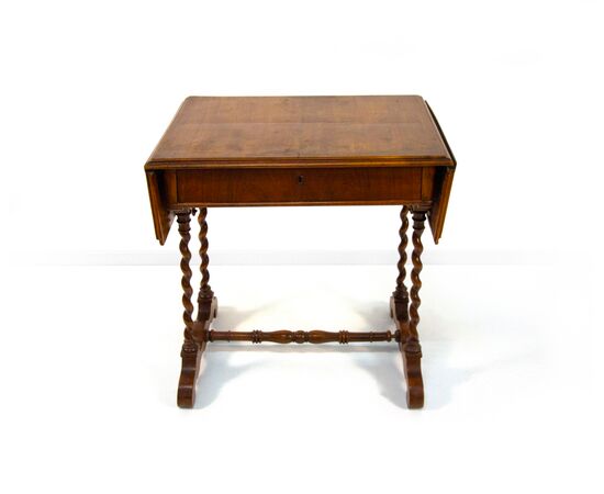 Small mahogany flap desk, 19th century