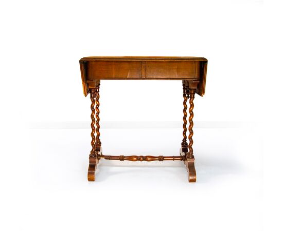 Small mahogany flap desk, 19th century