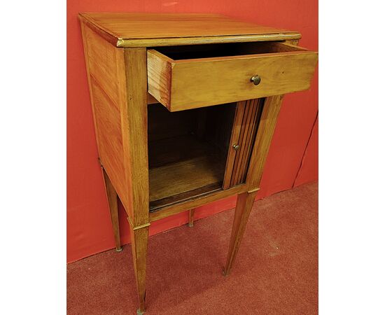 Cherry shutter bedside table