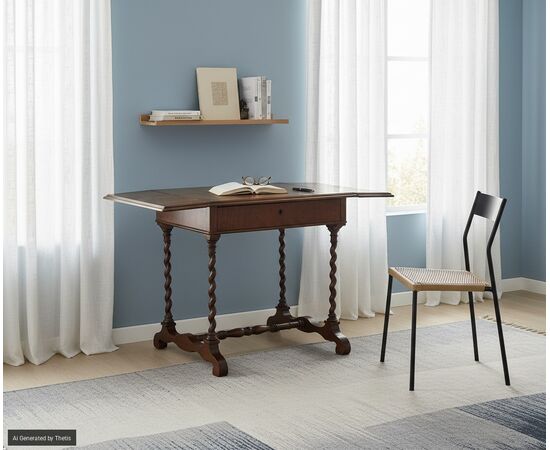 Small mahogany flap desk, 19th century