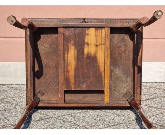 Inlaid walnut table, Veneto or Emilia area, 18th century