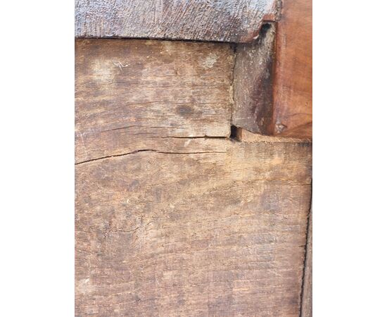 Piedmontese small table / desk in solid walnut, 18th century