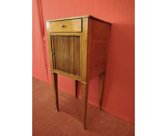 Cherry shutter bedside table