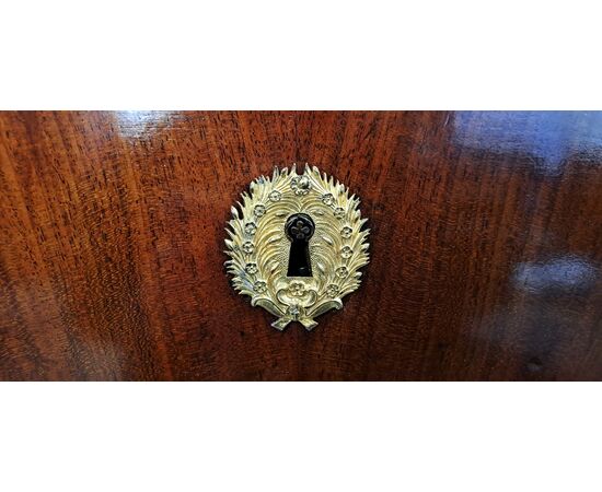 MAHOGANY FEATHER SECRETARY - FRANCE - 19TH CENTURY