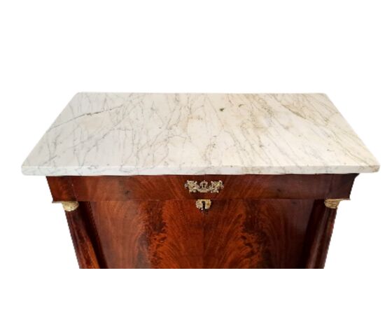 MAHOGANY FEATHER SECRETARY - FRANCE - 19TH CENTURY