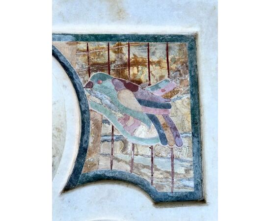 
Lavabo in marmo con intarsi di pietre dure, XX secolo