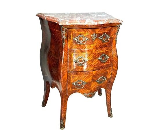 
Cassettone e Comodini in Legno di Ebano del XIX Secolo