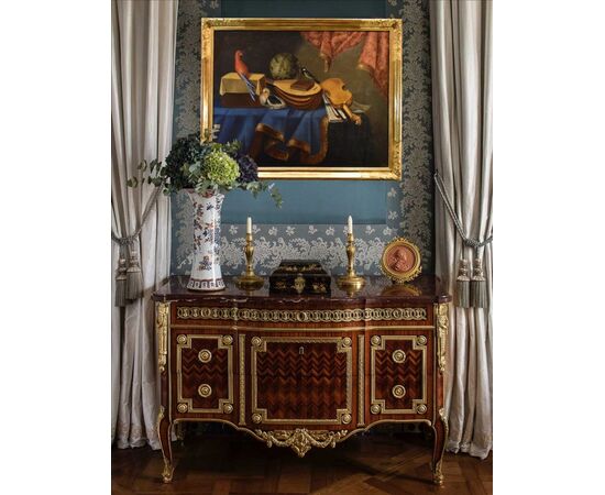 Still life with musical instruments, Bonaventura Bettera (Bergamo, 1663 – documented until 1718)