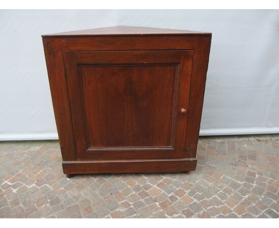 ANGOLIERA IN NOCE CON UNA PORTA EPOCA 800 cm L85xLato57xLato62