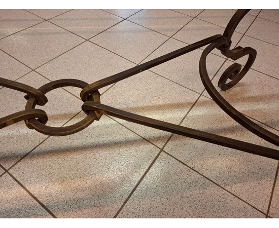 Wrought iron table with chairs