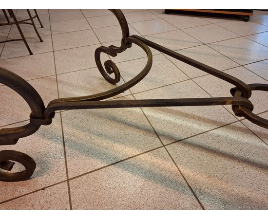 Wrought iron table with chairs