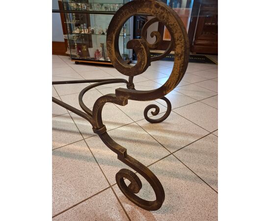 Wrought iron table with chairs