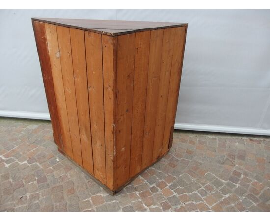 ANGOLIERA IN NOCE CON UNA PORTA EPOCA 800 cm L85xLato57xLato62