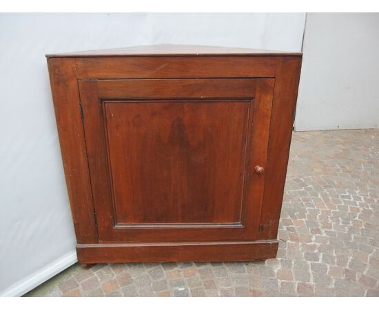 ANGOLIERA IN NOCE CON UNA PORTA EPOCA 800 cm L85xLato57xLato62