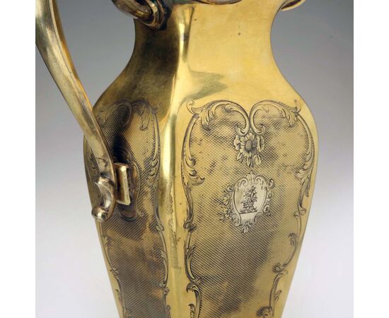 Brocca in Argento Vermeil Louis Ainé Aucoc Francia Seconda Metà '800
