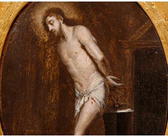 Seguace di Abraham van Diepenbeeck, XVII secolo, Cristo alla Colonna