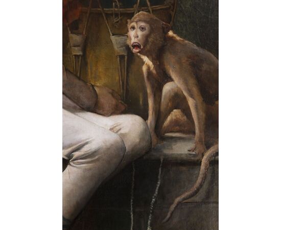 Dipinto di Francois Reynaud (Marsiglia 1825 – Parigi 1909), “Dopo lo spettacolo”