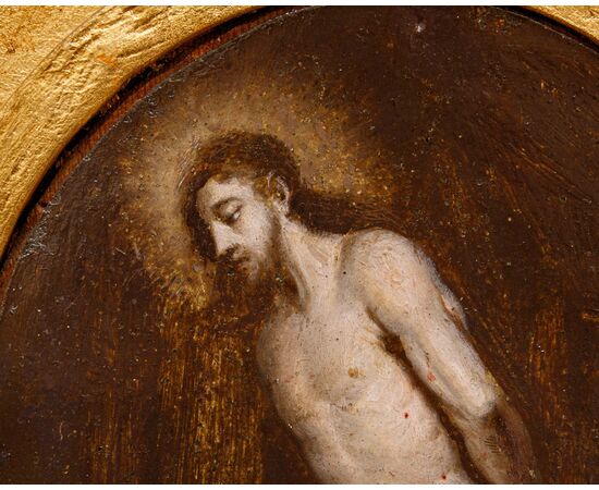 Seguace di Abraham van Diepenbeeck, XVII secolo, Cristo alla Colonna