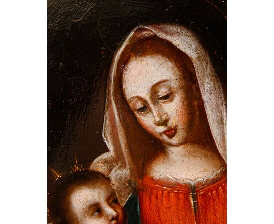 Scuola lombarda, XVI secolo, Madonna con Bambino