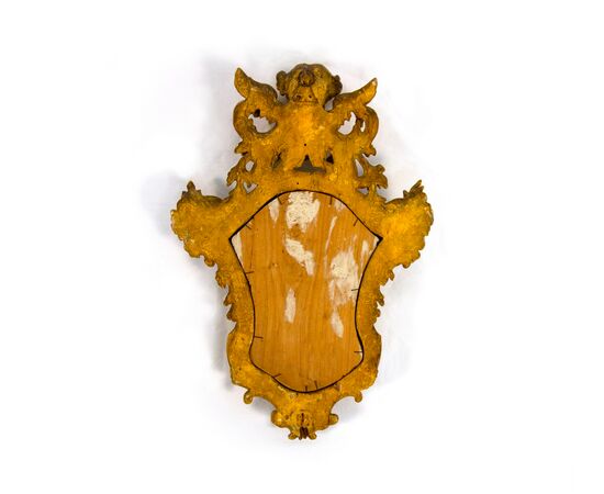 Applique in legno intagliato, scolpito e dorato, XVIII secolo