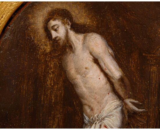 Seguace di Abraham van Diepenbeeck, XVII secolo, Cristo alla Colonna