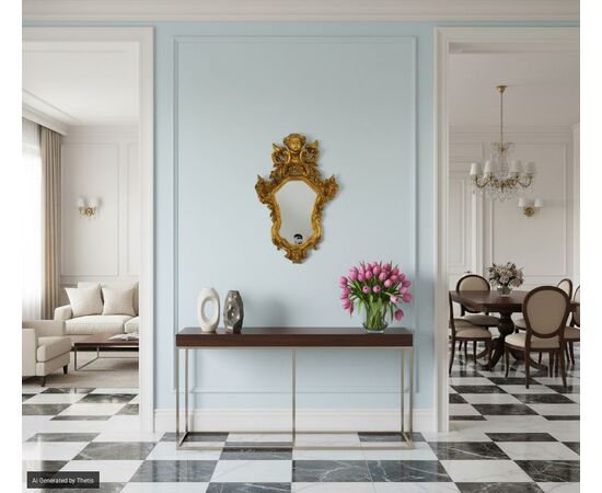 Carved, sculpted, and gilded wooden sconce, 18th century