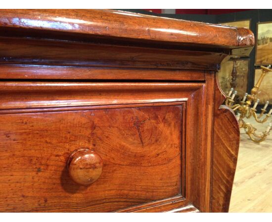 Ancient Roman chest of drawers in the eighteenth century walnut