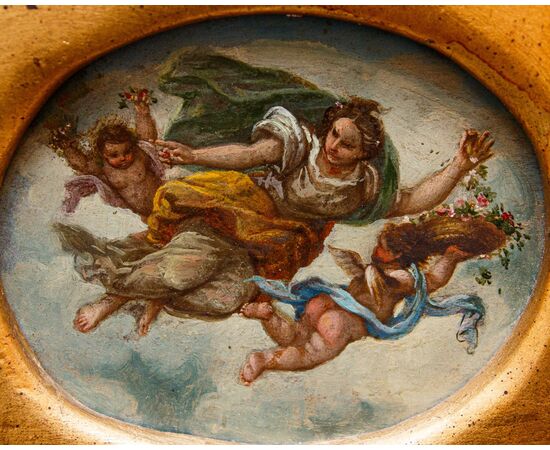 Scuola francese, XVII secolo, Allegorie dei quattro elementi