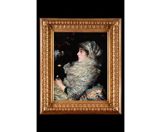 Francesco Vinea (Forlì 1845 - Firenze 1902), “Sehnsucht”, 1885