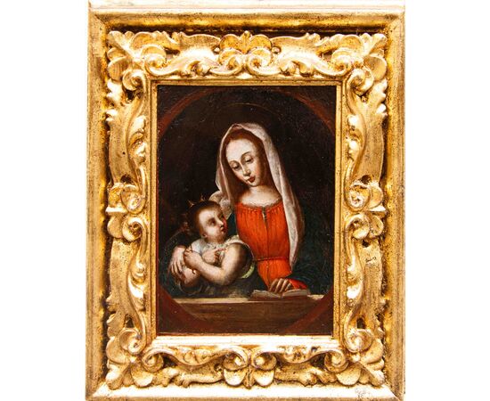 Scuola lombarda, XVI secolo, Madonna con Bambino