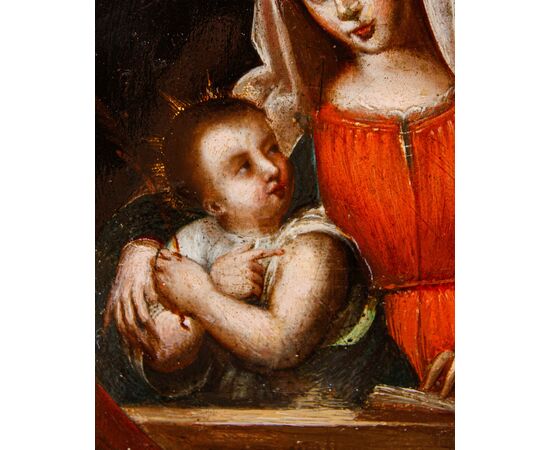 Scuola lombarda, XVI secolo, Madonna con Bambino