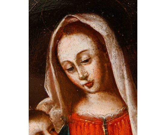 Scuola lombarda, XVI secolo, Madonna con Bambino