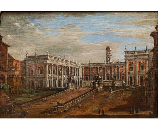 Salvatore Colonnelli Sciarra (attivo nella prima metà del XVIII secolo), Vista del Campidoglio
