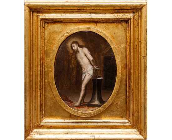 Seguace di Abraham van Diepenbeeck, XVII secolo, Cristo alla Colonna