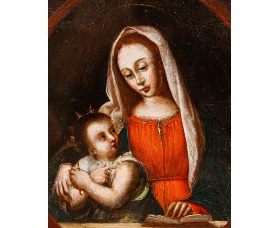 Scuola lombarda, XVI secolo, Madonna con Bambino