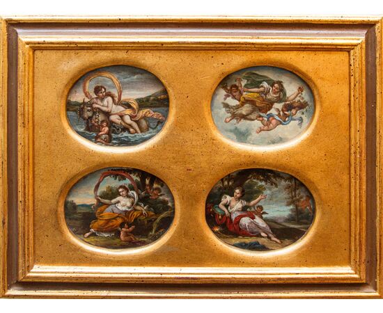 Scuola francese, XVII secolo, Allegorie dei quattro elementi