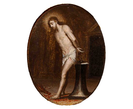 Seguace di Abraham van Diepenbeeck, XVII secolo, Cristo alla Colonna