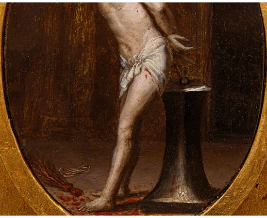 Seguace di Abraham van Diepenbeeck, XVII secolo, Cristo alla Colonna