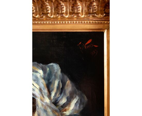 Francesco Vinea (Forlì 1845 - Florence 1902), "Sehnsucht," 1885